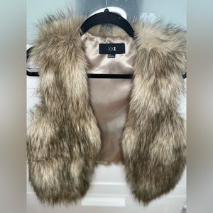 Faux fur vest
